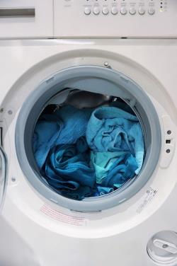 LG dryer in Albuquerque with freshly dried clothes.